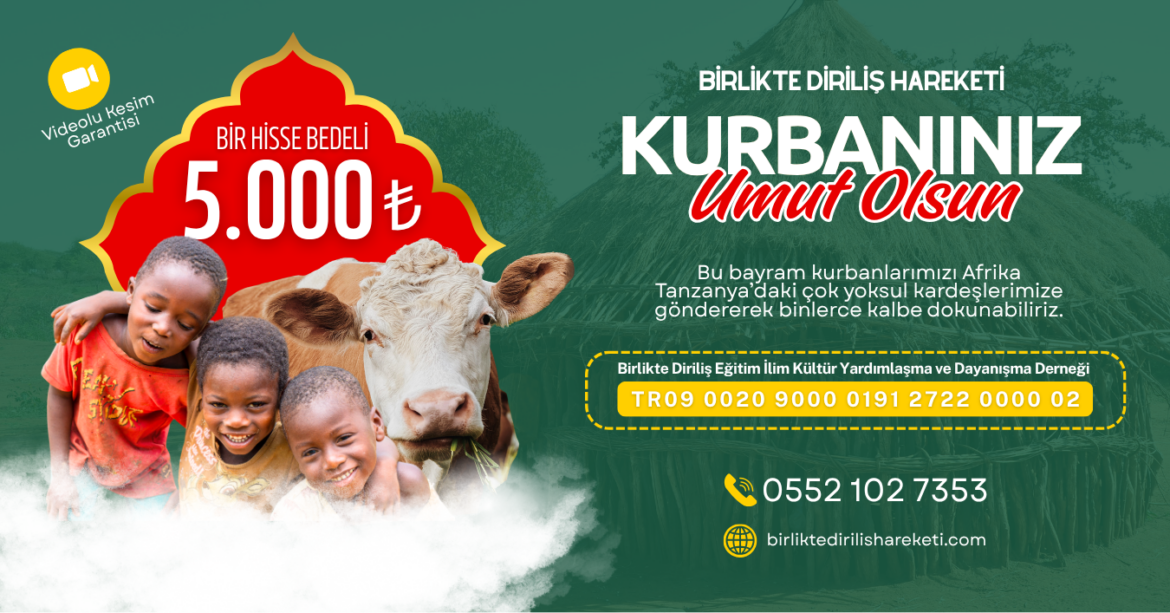 Kurban 2026 - Birlikte Diriliş Hareketi - Tanzanya - Tahir Büyükkörükçü Hoca